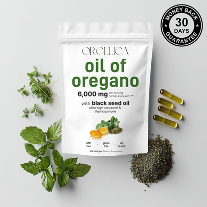 Orellica™ Oil of Oregano w/ Black Seed Oil Softgels